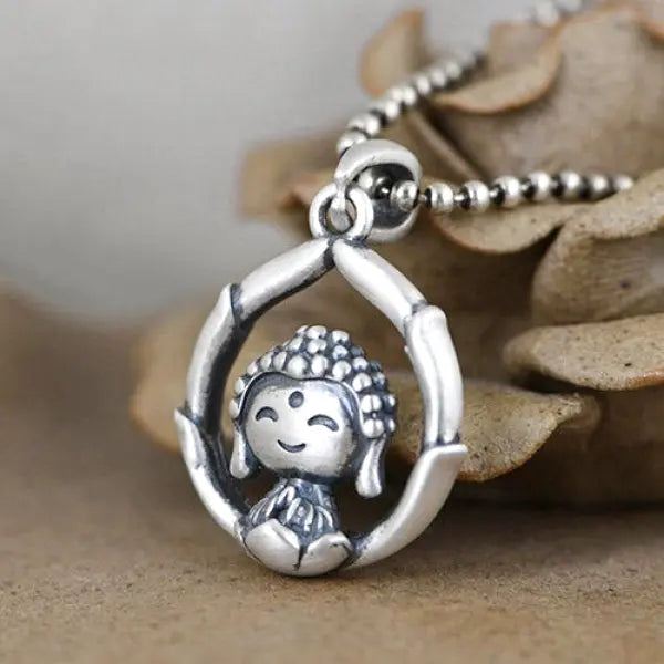 Pendentif Petit Bouddha Tibétain — Édition Luxe