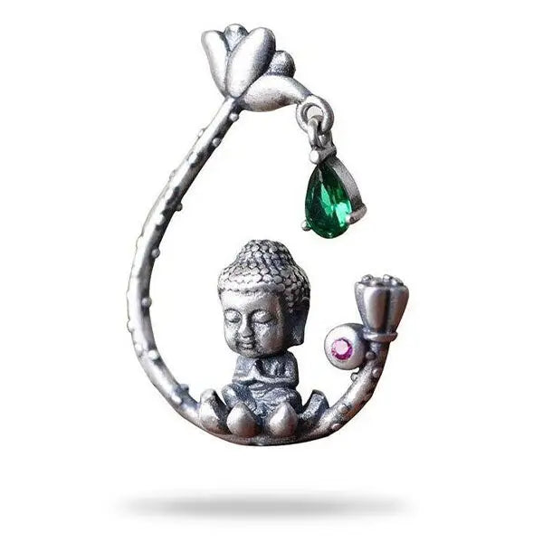 pendentif-bouddhiste-argent