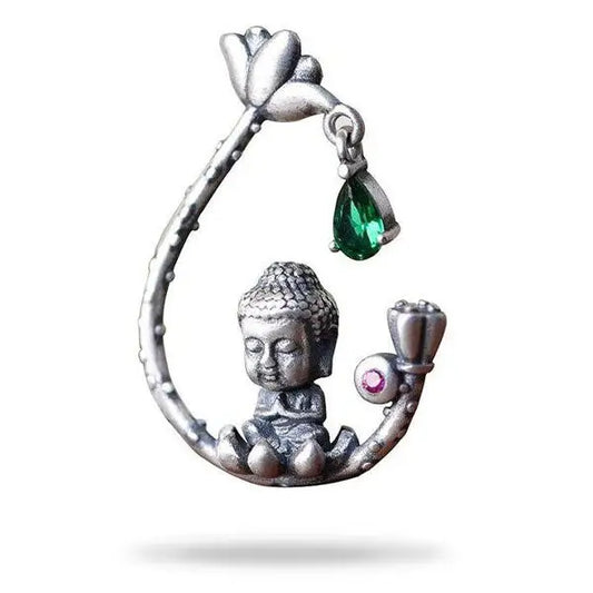 pendentif-bouddhiste-argent