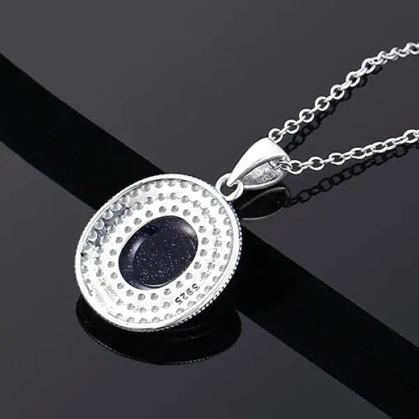 Pendentif Bouddha – Médaillon en Sable Bleu