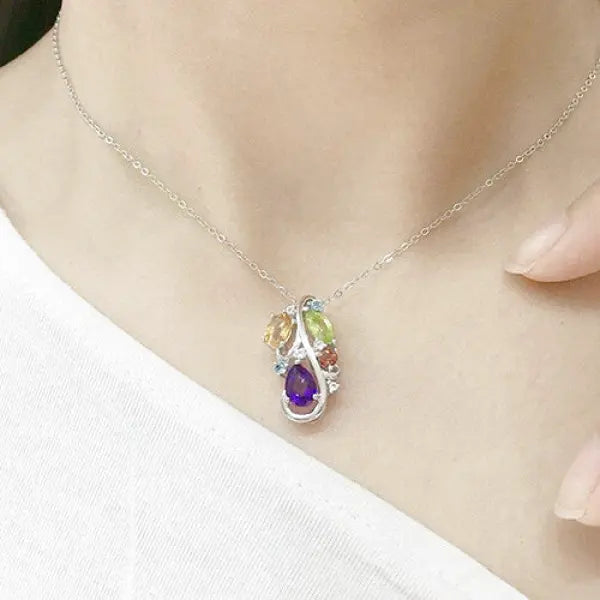 Pendentif Bouddha en Pierres Naturelles et Argent Sterling