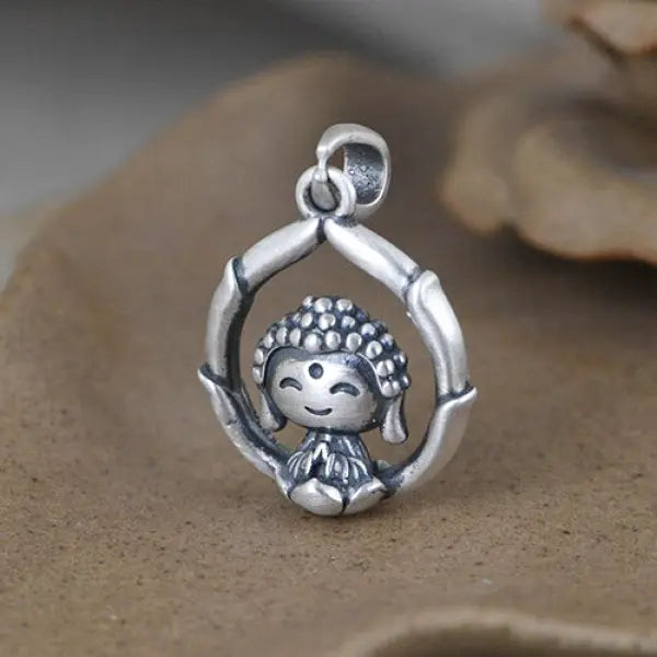 Pendentif Petit Bouddha Tibétain — Édition Luxe