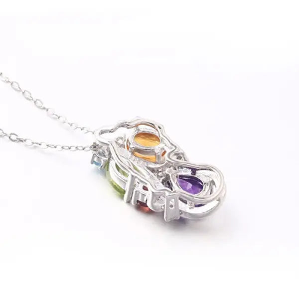 Pendentif Bouddha en Pierres Naturelles et Argent Sterling
