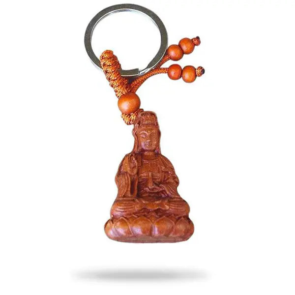 porte-cle-bouddha-en-bois