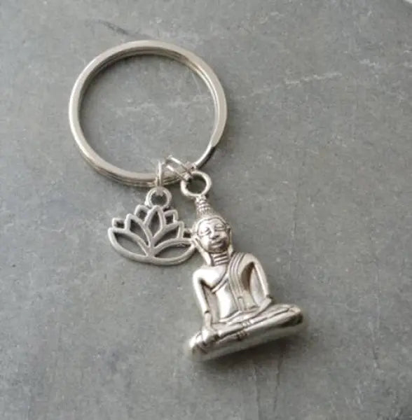 Porte-clé Bouddha et Lotus – Édition Signature
