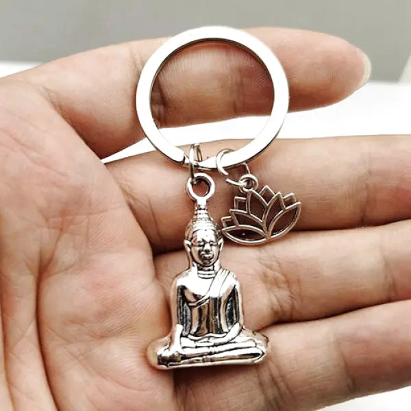 Porte-clé Bouddha et Lotus – Édition Signature