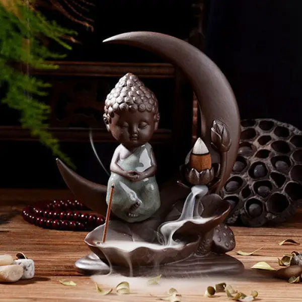Bouddha Lunaire - Brûleur d'Encens