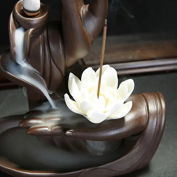 Porte-Encens Main de Bouddha — Édition Zen