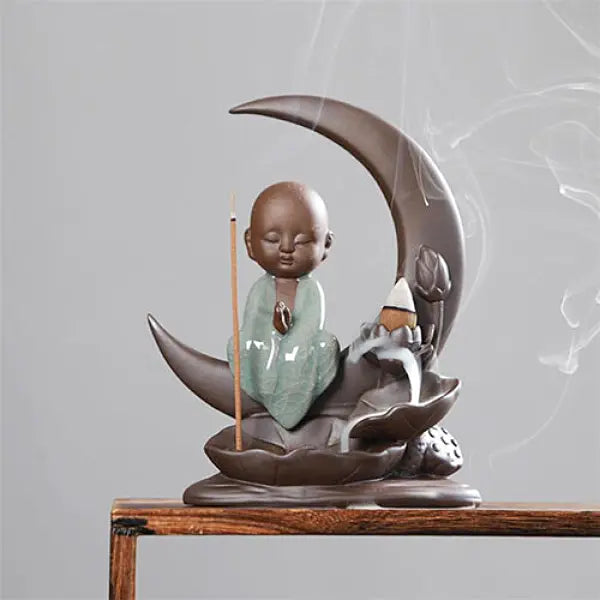Porte-Encens Lune-Bouddha