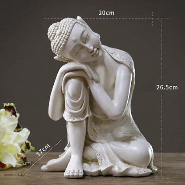 Statue Bouddha Premium – Grande Divinité Blanche