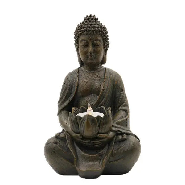 Statue Bouddha – Déité tenant une Bougie