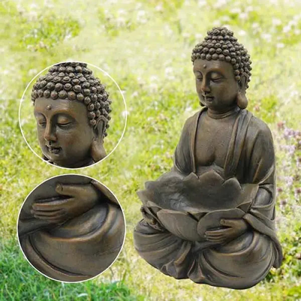 Statue Bouddha Assis pour Jardin — Édition Premium