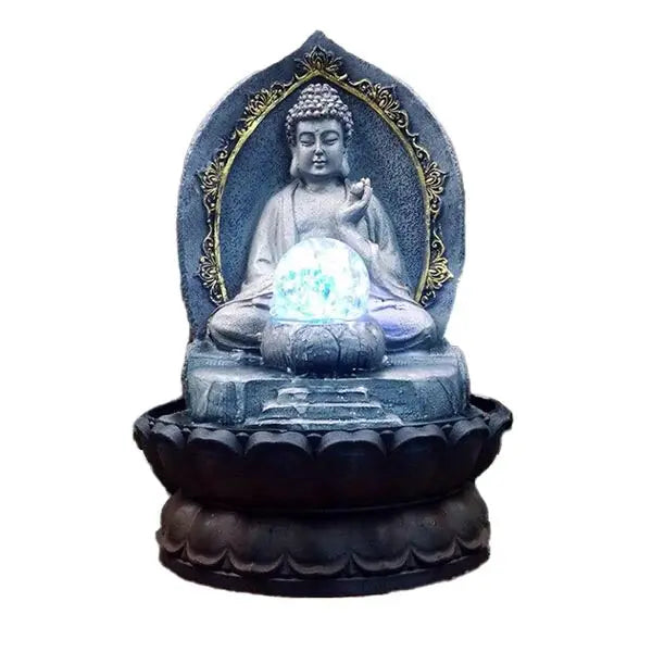 Fontaine Bouddha Signature – Statue de Divinité Bouddhiste