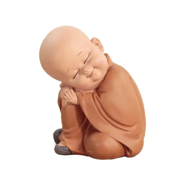 Statuette Bouddha et Moines Assis - Collection Signature