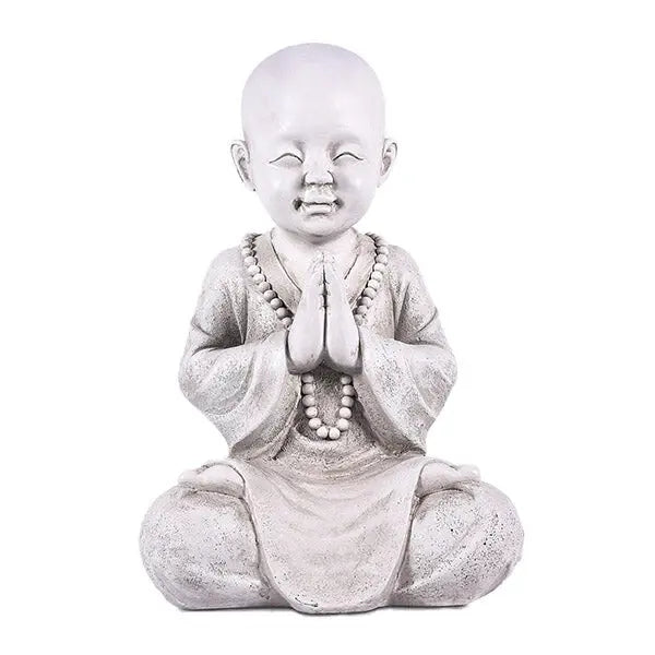 Statue Bouddha et Moine Bouddhiste - Collection Zen