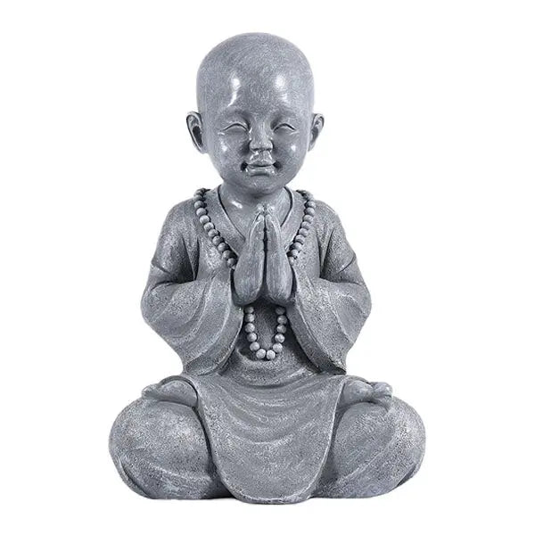 Statue Bouddha et Moine Bouddhiste - Collection Zen