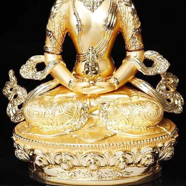 Bouddha d’Or — Statue Sacrée avec Divinité