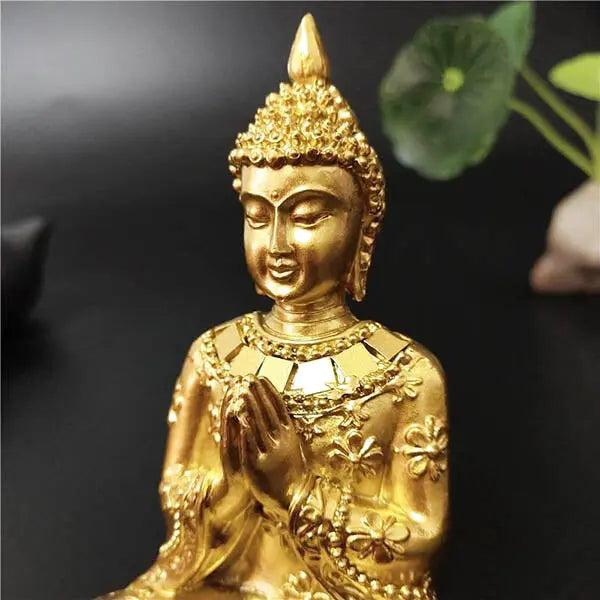 Statue Bouddha Déco Doré
