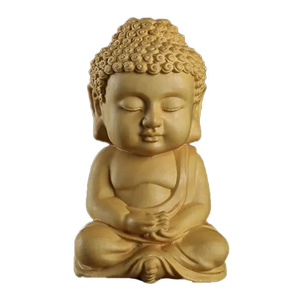 Statuette Bouddha Déco en Bois – Édition Signature