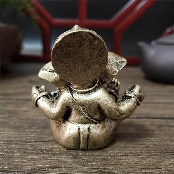 Statuette Bouddha et Ganesh Éléphant – Collection Prestige
