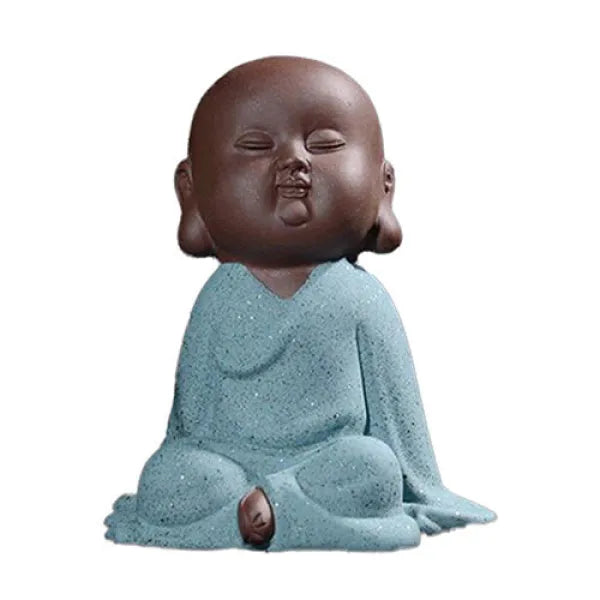 Statuette Bouddha – Moines Penseurs en Noir