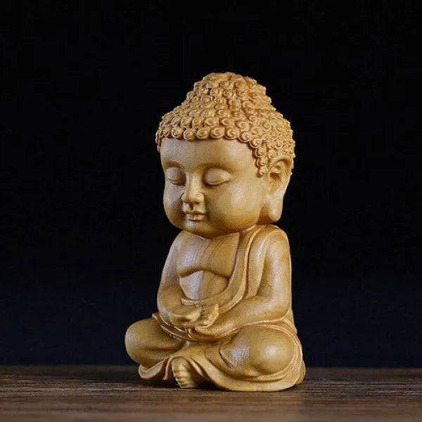 Statuette Bouddha Déco en Bois – Édition Signature