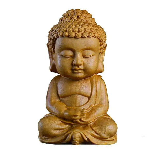 Statuette Bouddha Déco en Bois – Édition Signature