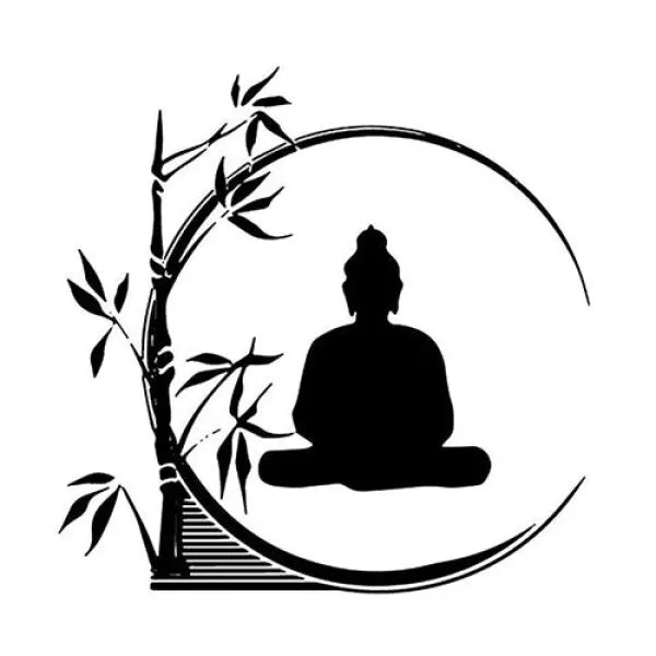 Bouddha et la Divinité Zen - Sticker Édition