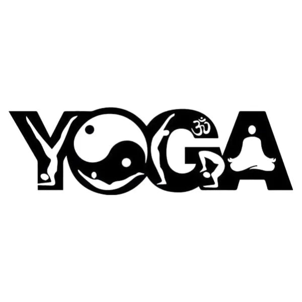 Sticker Bouddha - Écriture YOGA