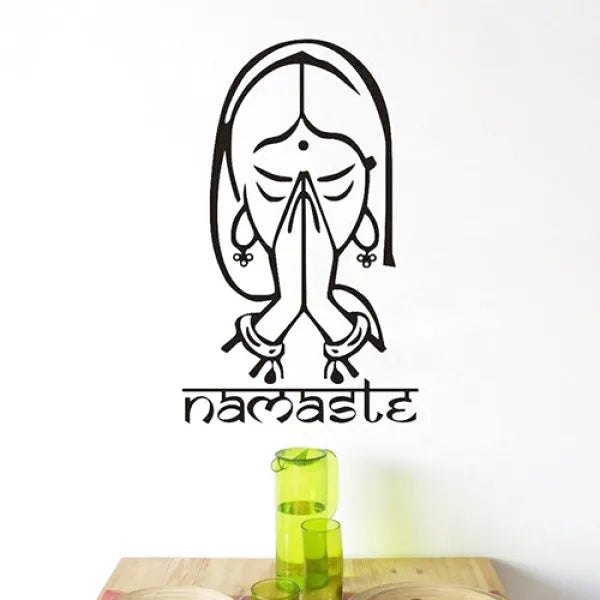 Sticker Mural Bouddha – Méditation Namasté