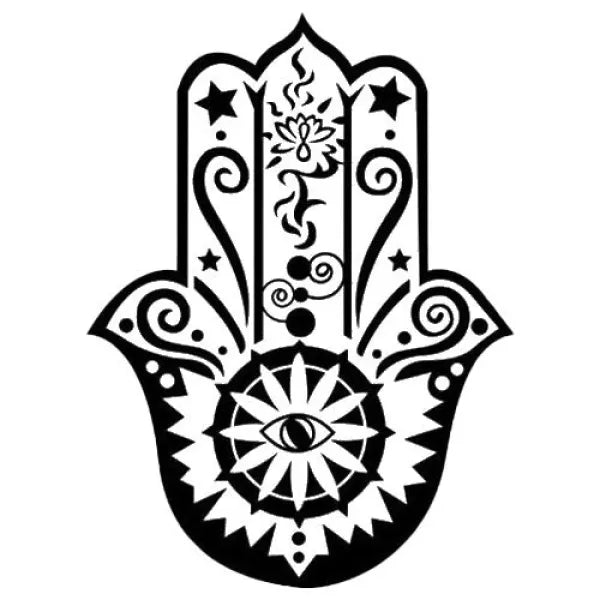 Sticker Bouddha – Main de Fatma, Édition Signature