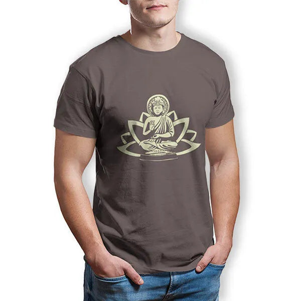 T‑Shirt Bouddha et Fleur de Lotus — Édition Signature
