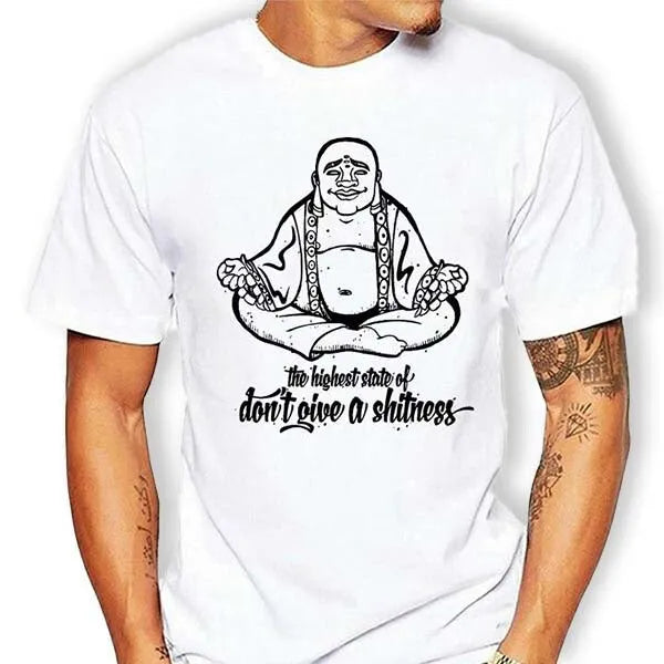 T-Shirt Bouddha Rieur Jaune - Édition Signature