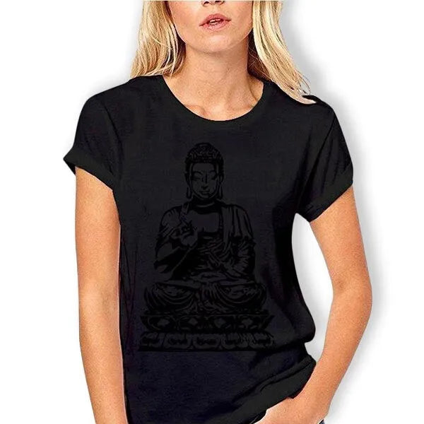 T-Shirt Bouddha Fille & Méditation