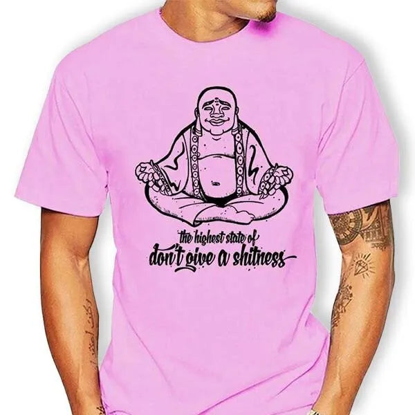 T-Shirt Bouddha Rieur Jaune - Édition Signature