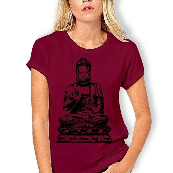 T-Shirt Bouddha Fille & Méditation