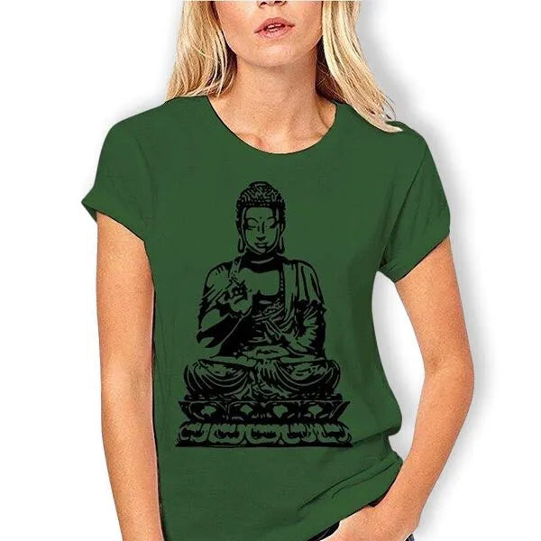 T-Shirt Bouddha Fille & Méditation
