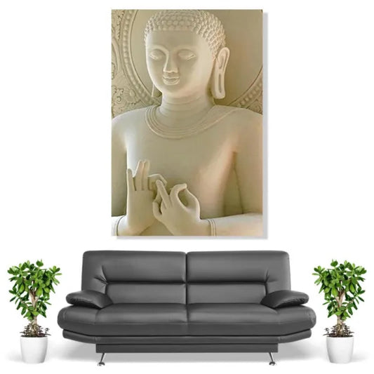 tableau-bouddha-blanc