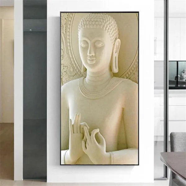 Tableau Bouddha Blanc - Édition Signature