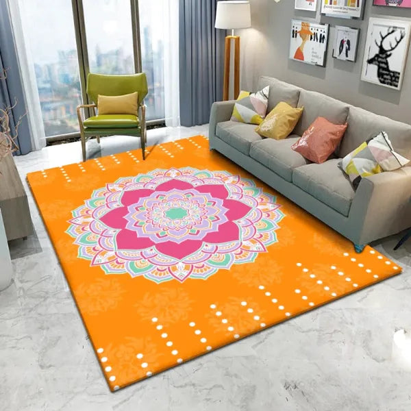 Tapis Mandala Multicolore — Collection Signature