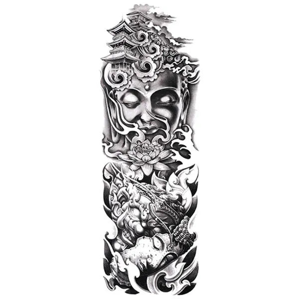 Tatouage Bouddha pour le Bras - Signature 100% Bouddha