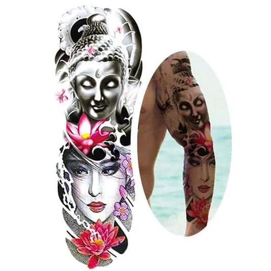 tattoo-bouddha-rose