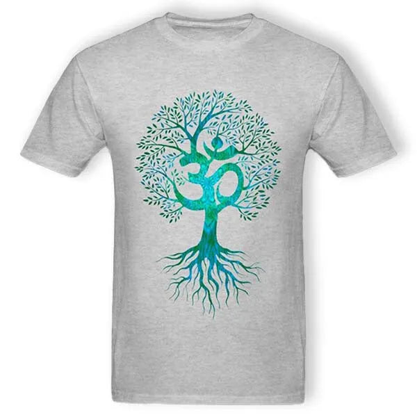 Tee Shirt Bouddha Homme et Arbre de Vie — Collection Zen