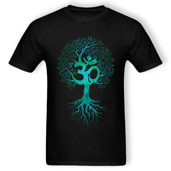 Tee Shirt Bouddha Homme et Arbre de Vie — Collection Zen