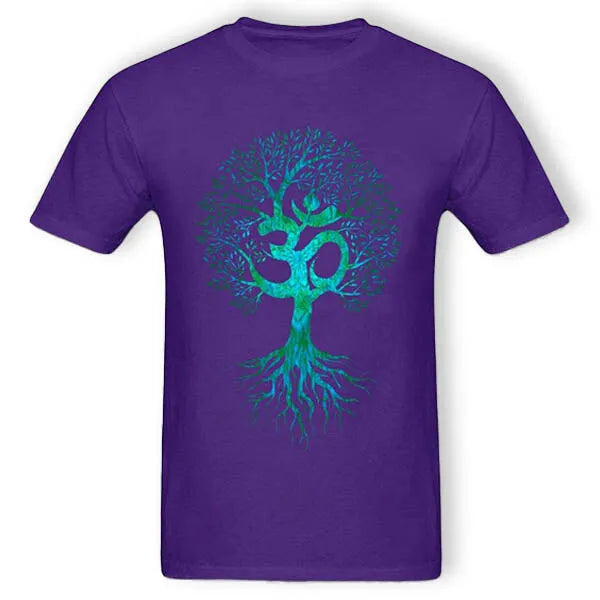 Tee Shirt Bouddha Homme et Arbre de Vie — Collection Zen
