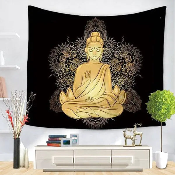 Tenture Bouddha Tibétain — Édition Prestige