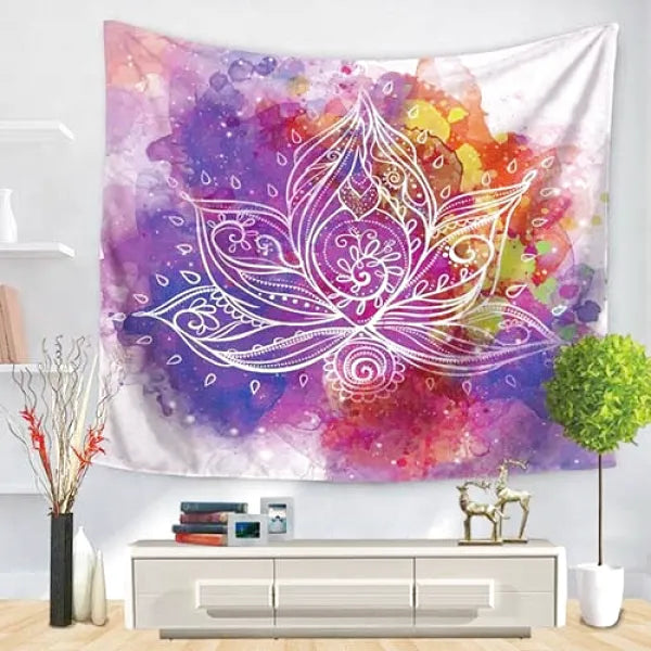Tenture Bouddha: Fleur de Lotus