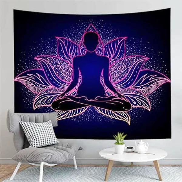 Tenture Lotus & Bouddha