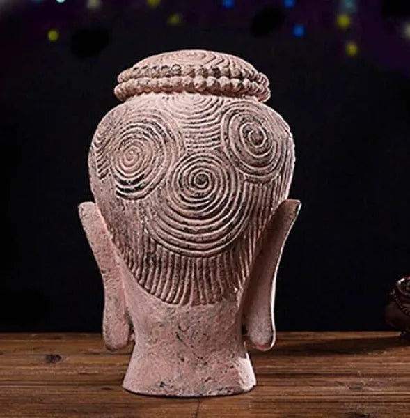 Tête de Bouddha Femme en Résine – Édition Premium