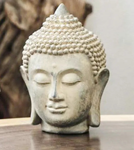 Tête de Bouddha en Résine – Édition Zen